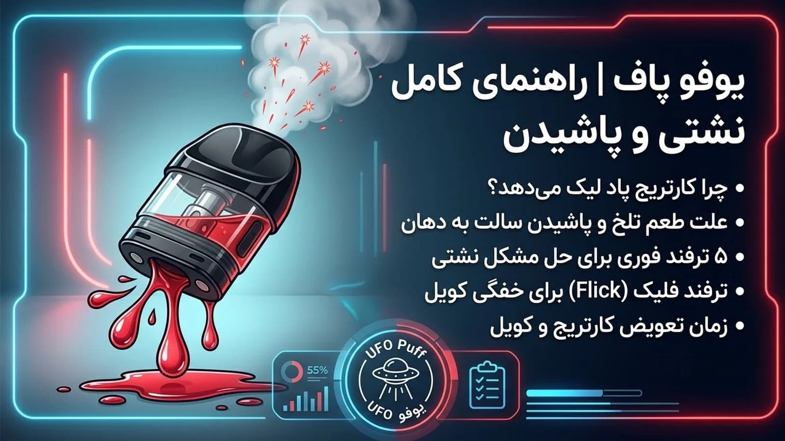 علت نشتی سالت و پاشیدن جویس به دهان و روش‌های رفع آن